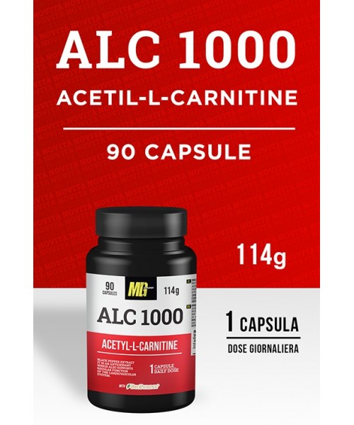 Integratore Termogenico con Acetyl L-Carnitina e BioPerine ®- ALC 1000 90cps