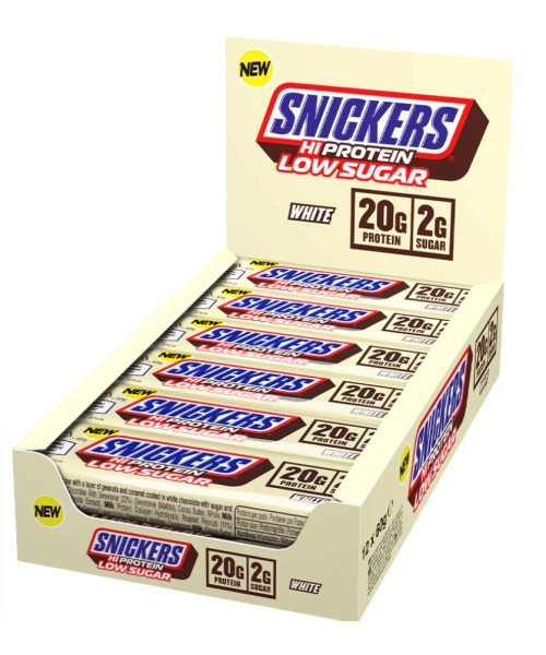 Mars Protein Snickers Barretta Low sugar Cioccolato Bianco 57gr