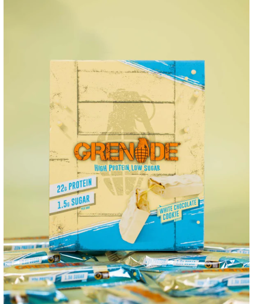 Grenade Protein Bar 60gr White Chocolate Cookies - Scadenza 30/09/2025