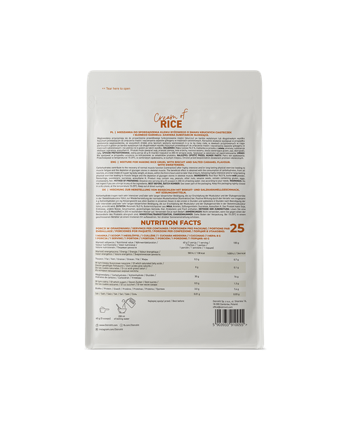 Ostrovit Crema di Riso 1kg Biscotto di Pasta Frolla con Caramello Salato