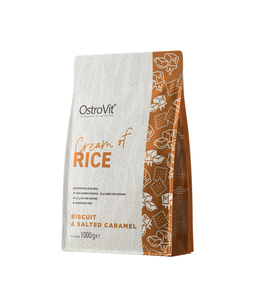 Ostrovit Crema di Riso 1kg Biscotto di Pasta Frolla con Caramello Salato