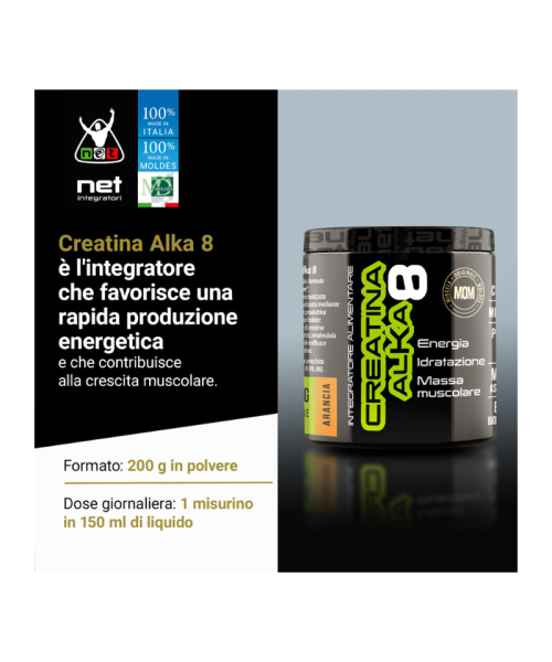 Net Integratori Creatina Alka 8 180gr Neutro