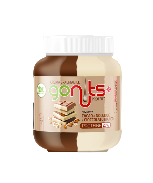Daily Life Crema Spalmabile GoNuts Cacao, Nocciole e Cioccolato Bianco 350gr