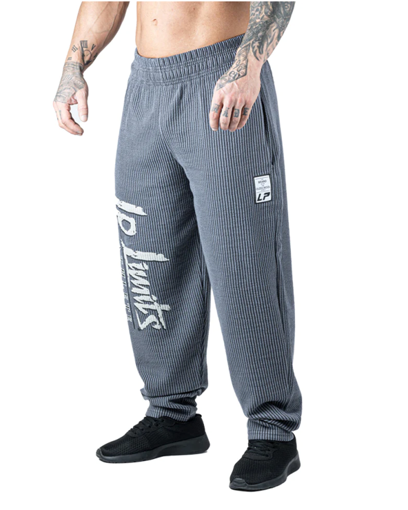 Charcoal Ribbed Trousers - Legal Power Body Pants Boston
