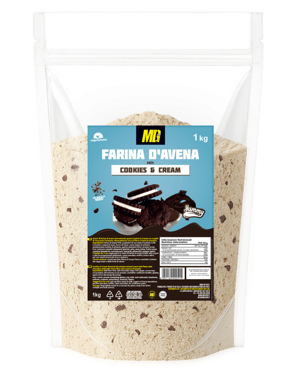 Micronized Oat Flour Cookies & Cream - Yummy Line 1Kg