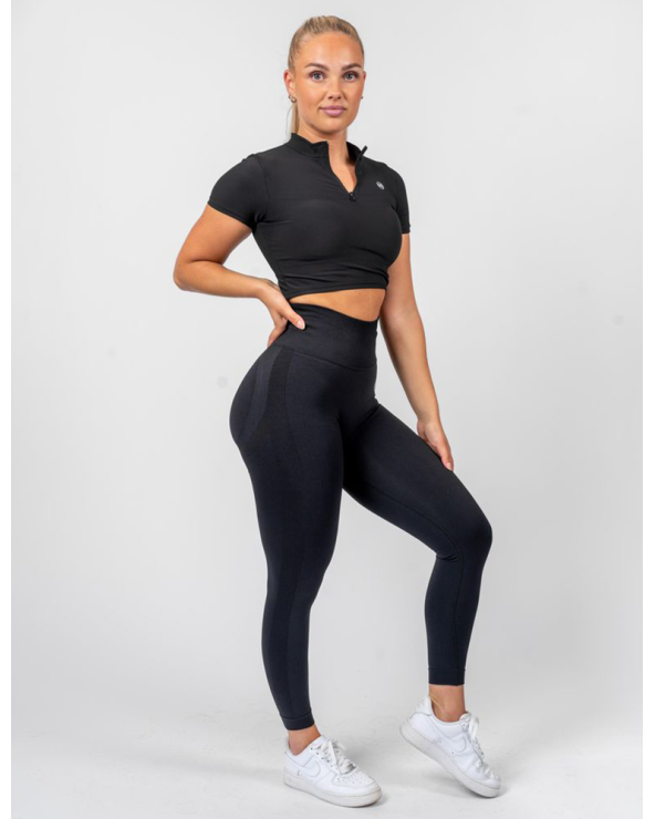 Booty Builder Short Sleeve Top Black