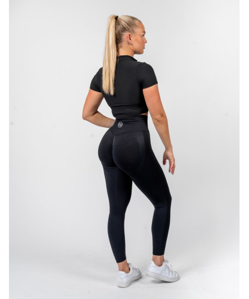 Booty Builder Short Sleeve Top Black