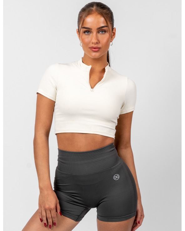 Booty Builder Short Sleeve Top White