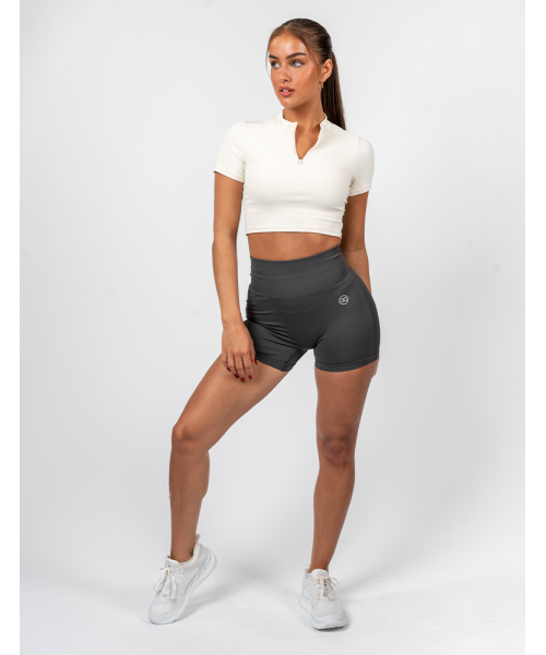 Booty Builder Short Sleeve Top White