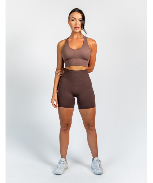 Booty Builder V-Shape Bra Brown