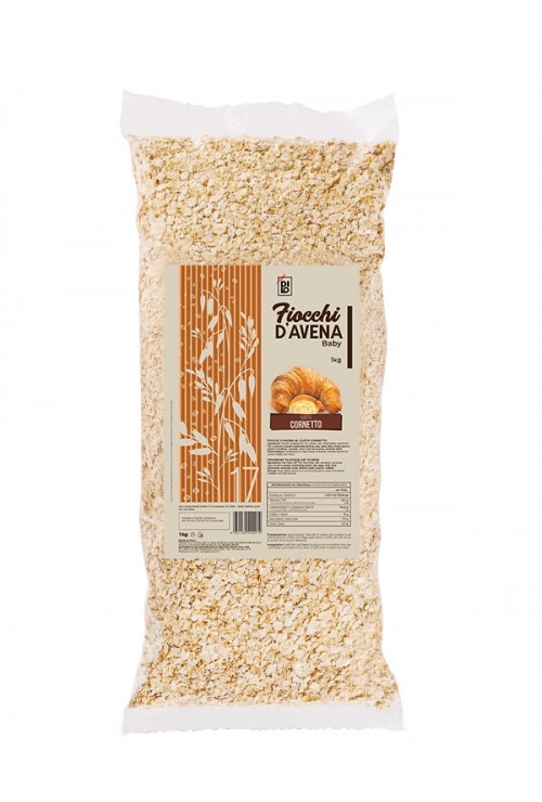 Fiocchi di Avena Baby Aromatizzati Cornetto - Dilo Fiocchi d'Avena 1kg