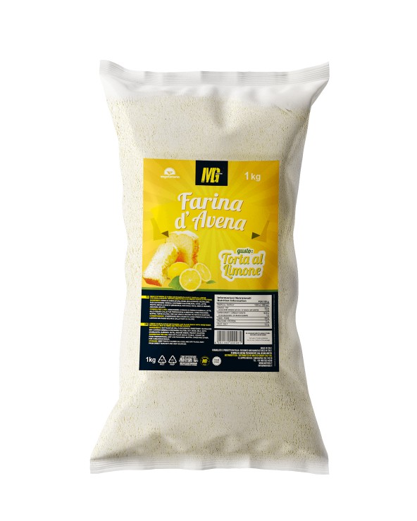 Farina D'avena Micronizzata Torta al Limone 1Kg