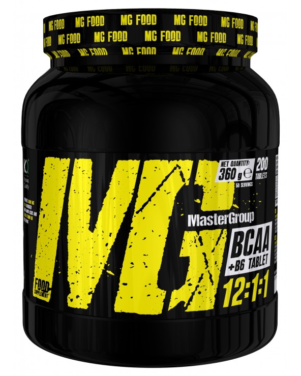 MG Food Supplement Bcaa 12:1:1 With Vitamin B6 200tab