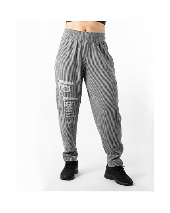 Gray Ribbed Trousers - Legal Power Body Pants Boston