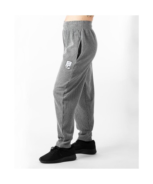 Grey Ribbed Trousers - Legal Power Body Pants Boston