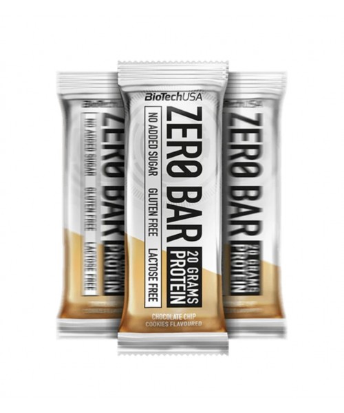 Biotech Usa Zero Bar Gusto Biscotti alle Scaglie di Cioccolato 50Gr